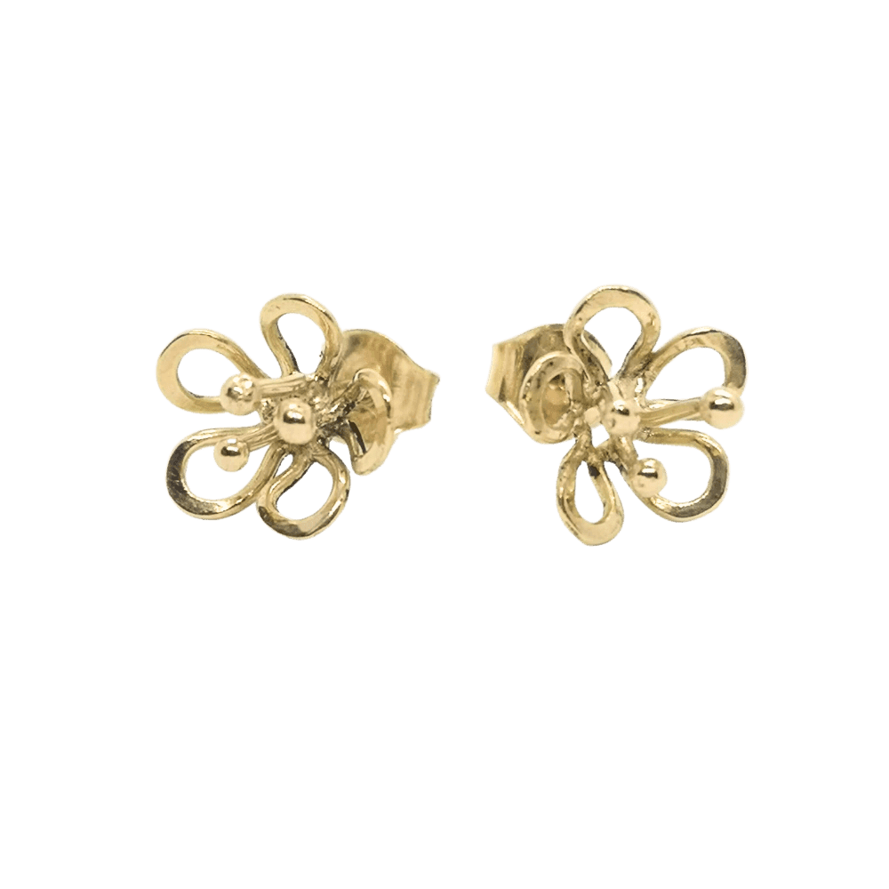 Månadsblommorna Örhängen med stift 18k