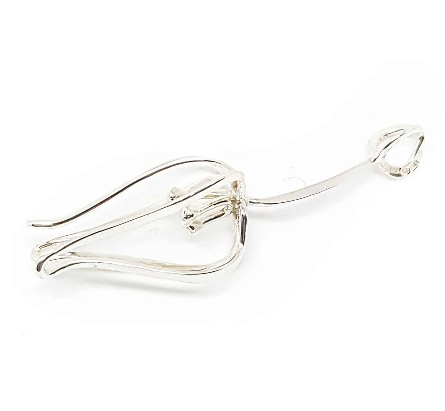 Månadsblomman April halsband silver