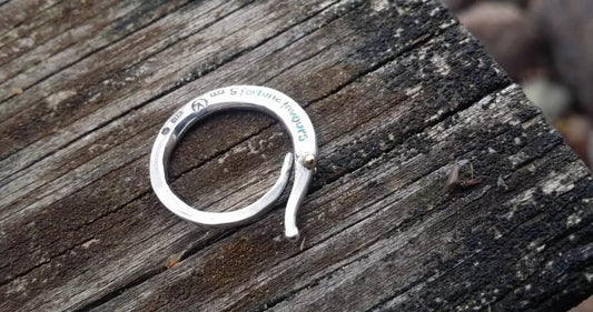 Följeslagaren Ring i återvunnet silver