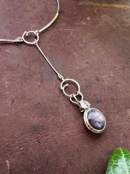 Juvelbagge nr 3 Collié med Stjärnrubin och Diamanter