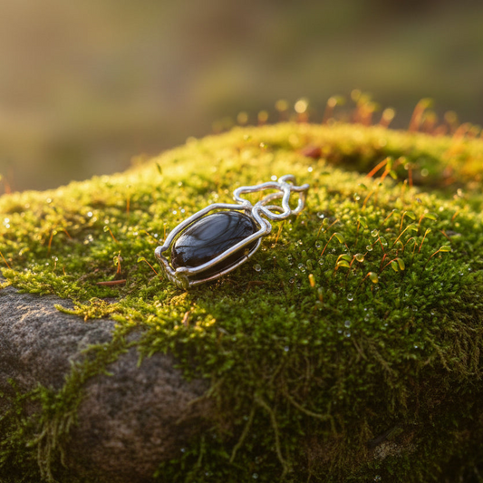 Juvelbagge nr 5 Collié med svart Agat